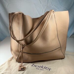 Botkier Blush pebble grain leather  tote bag w/ Botiker storage bag